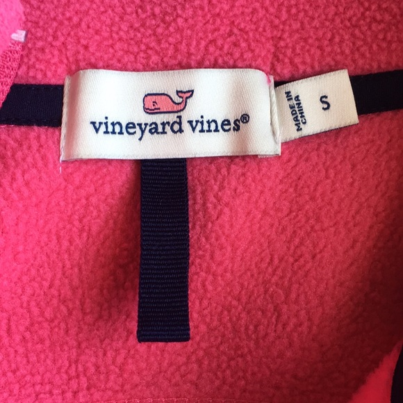 Vineyard Vines pink fleece vest size S - Picture 4 of 7